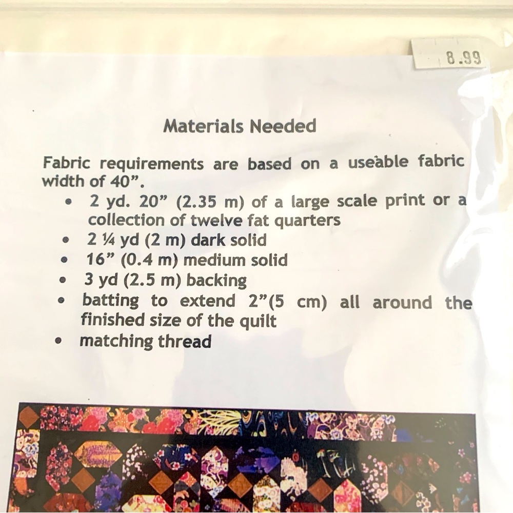 Oriental Tiles and Bargello Kimono Quilt Patterns Lot of 2 NWT - Picture 8 of 13